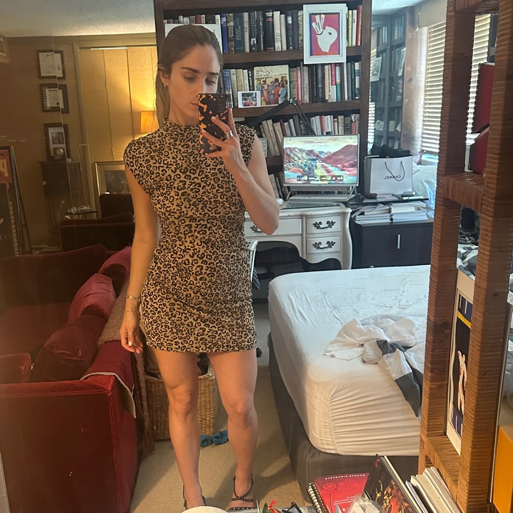 Leopard Print Mini Dress